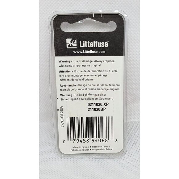 Littelfuse 30A Mini Auto Reset Circuit Breaker – OEM 211030BP (0211030.XP) - Picture 4 of 4